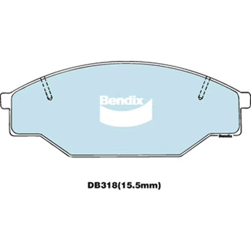 BENDIX HD DISC BRAKE PAD SET DB318 HD