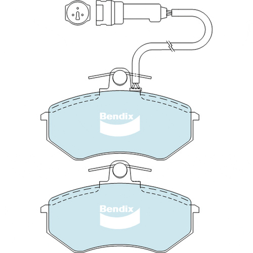 BENDIX GCT DISC BRAKE PAD SET DB343 GCT