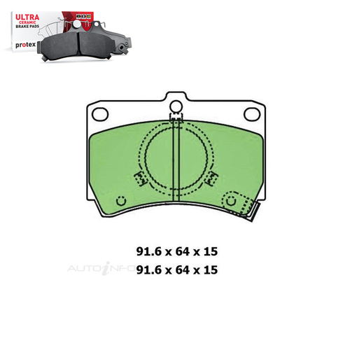 Front Brake Pad Set FOR Ford Capri Laser KC Meteor GC Mazda 323 BF 85-95 DB406 