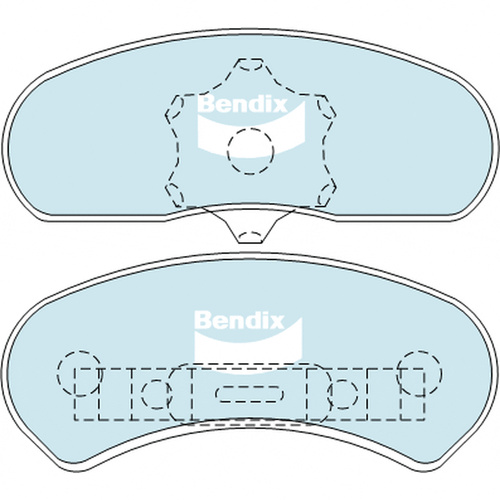 BENDIX GCT DISC BRAKE PAD SET DB6 GCT