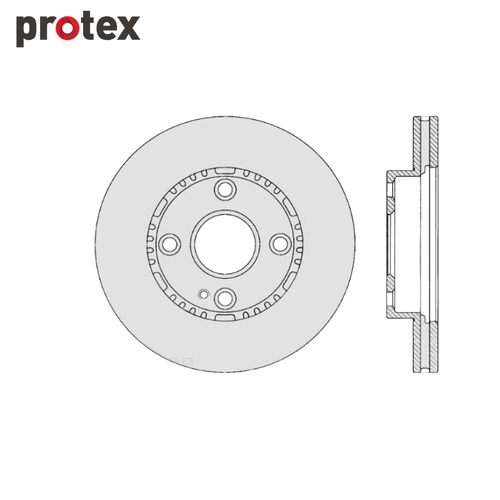 DISC ROTOR FRONT FOR FORD LASER DR12139