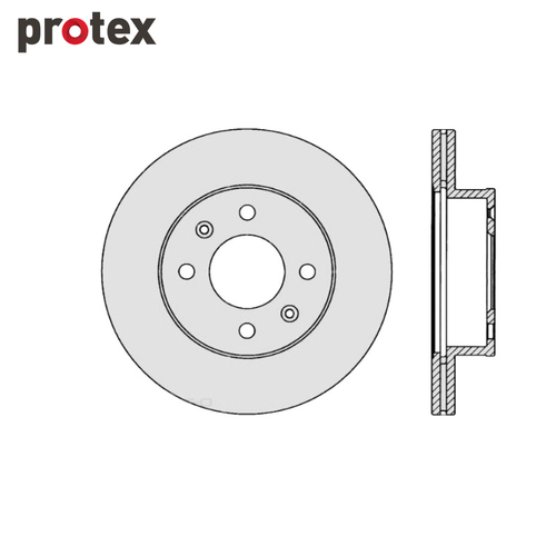 DISC ROTOR FRONT FOR HYUNDAI ACCENT DR12416