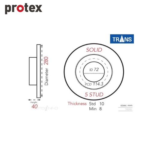 DISC ROTOR DR13075