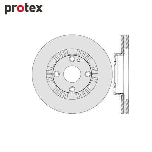 DISC ROTOR FRONT FOR FORD LASER DR576