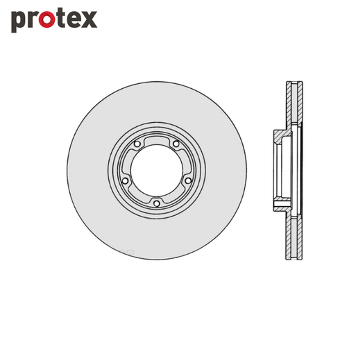 DISC ROTOR FRONT FOR FORD TRANSIT DR829