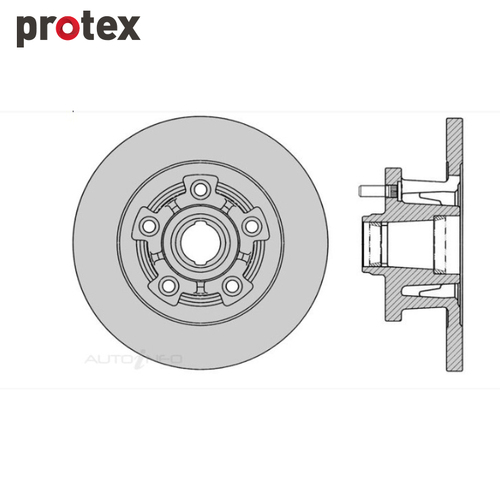 DISC ROTOR FRONT FOR HOLDEN COMMODORE VC VH 4CYL SDR013