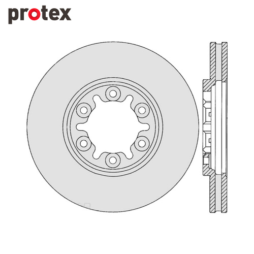 DISC ROTOR REAR FOR NISSAN CABSTAR 4WD UTE SDR12102