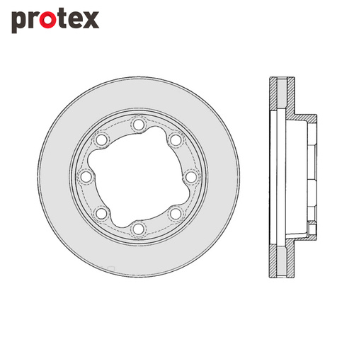 DISC ROTOR FRONT FOR CHEVROLET K SERIES SDR12124