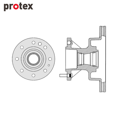DISC ROTOR FRONT FOR FORD F350 DUAL RW SDR12174