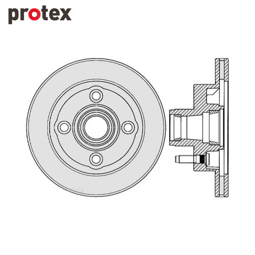 DISC ROTOR FRONT FOR FORD MUSTANG SDR12285