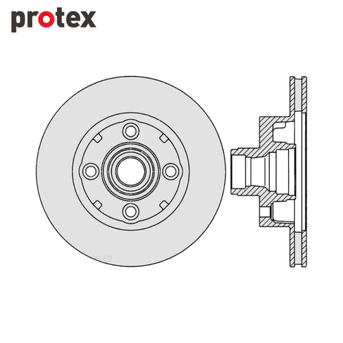 DISC ROTOR FRONT FOR FORD MUSTANG V8 SDR12287