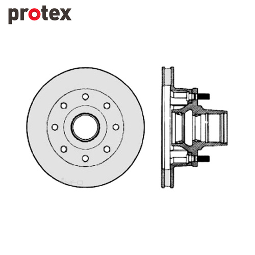 DISC ROTOR FRONT FOR FORD F350 4WD SDR12680