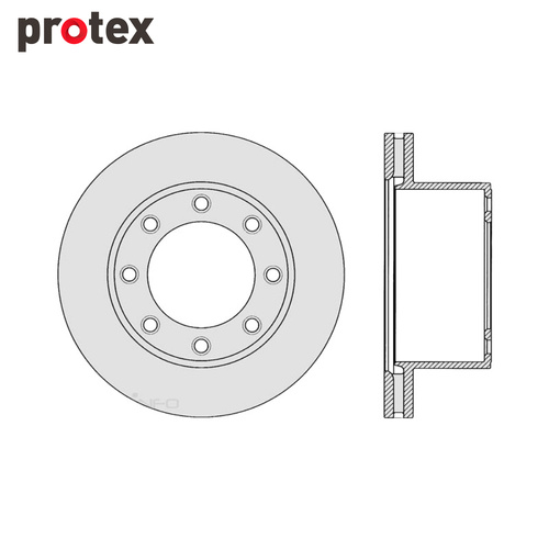 DISC ROTOR REAR FOR FORD F250 2WD SDR12703