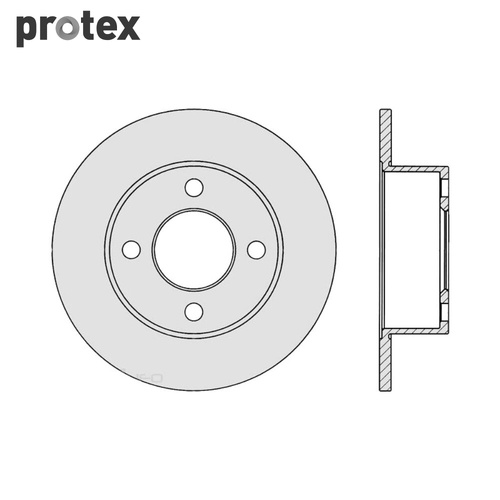 ULTRA SELECT DISC ROTOR REAR FOR AUDI 90 100 QUATTRO SDR445