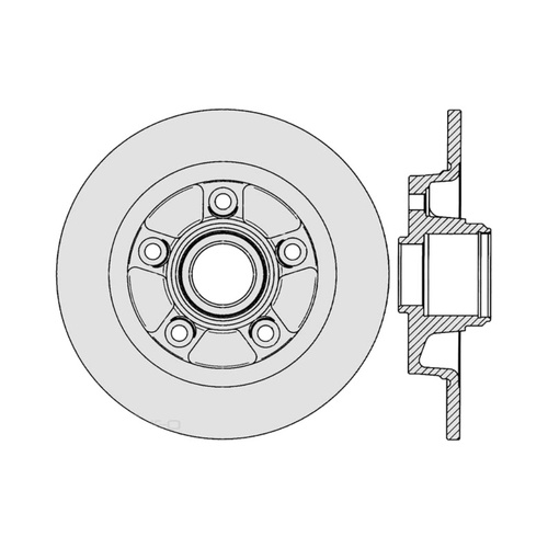 ULTRA SELECT DISC ROTOR REAR FOR MAZDA 626 4WS SDR948