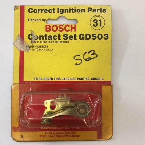 Distributor Contact Points FOR Holden Torana LH LX 1974-1976 4 Cyl 1.9L Opel S63