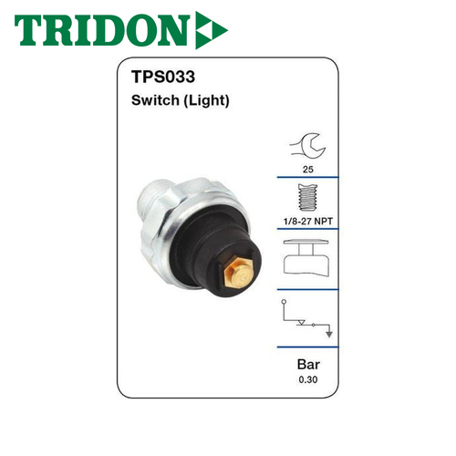 TRIDON OIL PRESSURE SWITCH (LIGHT) TPS033