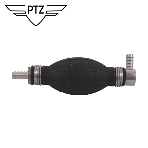 Hand Fuel Pump Primer FOR 8mm Fuel Line Bulb Style Outlet 90 Degree Fitting