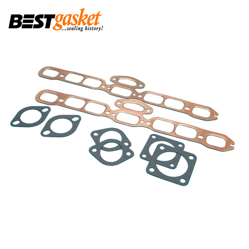 Manifold Gasket Set FOR Cadillac 5.7L 346 V8 Side Valve 1937-1948 Copper
