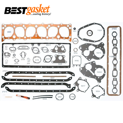 Full Gasket Set FOR Chevrolet GMC 6 Cylinder 216 235 1937-1953 Copper HG