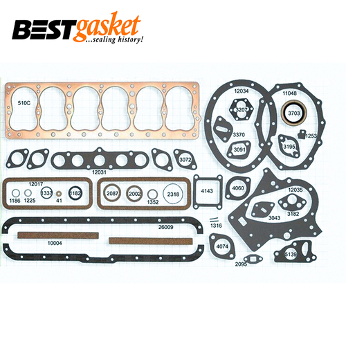 Full Gasket FOR Chrysler De Soto Dodge 218 241 250 265 Kew Flathead 1937-1959