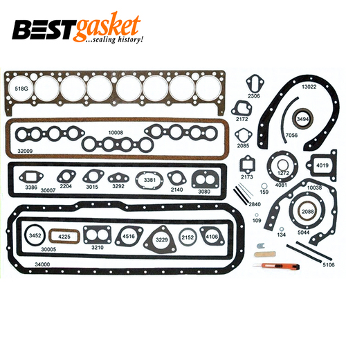 Full Gasket Set FOR Buick 40-50 Small Series Straight 8 233 248 263 1934-1953