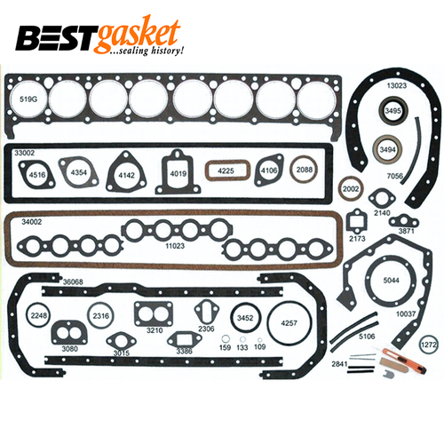 Full Engine Gasket Set FOR Buick 60 70 80 90 Big Series Straight 8 320 1936-1952