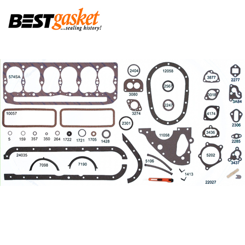 Full Gasket Set FOR AMC 184 196 6 Cylinder Side Valve Flathead 1953-1965
