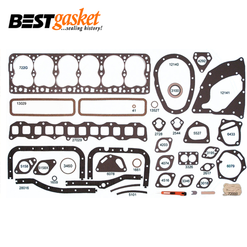 Hudson Hornet 308 Big Six 6 Cylinder Full Gasket Set 1951-1954