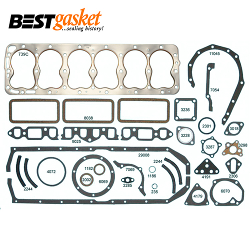 Full Gasket Set FOR Ford US Truck 254 6 Cylinder SV 1949-1953