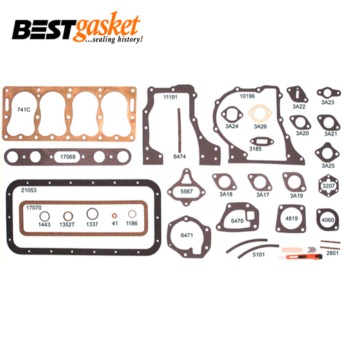 Full Gasket Set FOR Plymouth Model U Model PA PB 4 Cylinder 175 196 1929-1932  