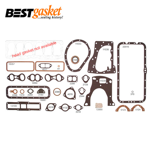Full Gasket Set FOR Hudson Splasher Six 6 CYL 170 212 1937-1947 W/O Head Gasket