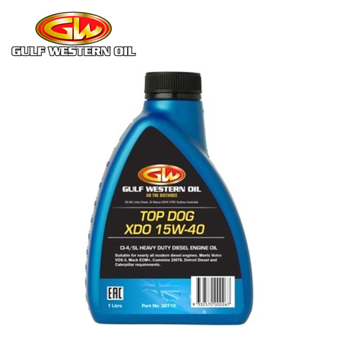 Gulf Western Top Dog XDO 15W-40 Diesel Engine Oil 1L 30112