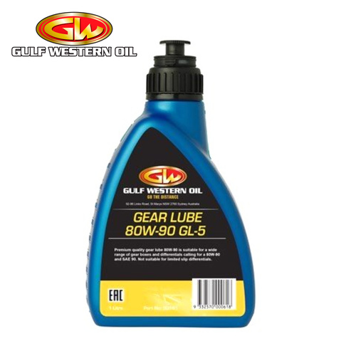 Gulf Western Gear Lube 80W-90 Multipurpose Gear Oil 1L 30151