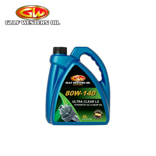 Gulf Western Ultra Clear LS 80W-140 Fully Synthetic Gear Oil 4L 30455