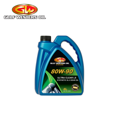 Gulf Western Ultra Clear LS 80W-90 Fully Synthetic Gear Oil 4L 30459