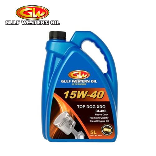 Gulf Western Top Dog XDO 15W-40 Diesel Engine Oil 5L 30512