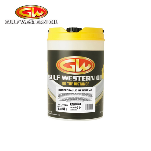 Gulf Western Superdraulic HVI 68 Anti Wear Hydraulic Oil 20L 32065