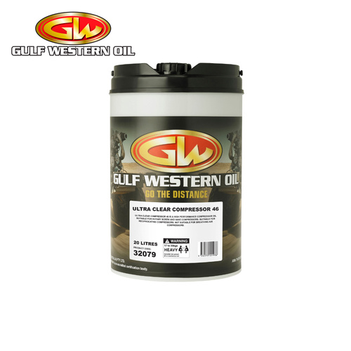 Gulf Western Ultra Clear Compressor Oil VG 68 20L 32095