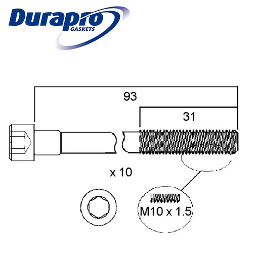 Head Bolt Set FOR Nissan Pulsar N16 N16E 1.6 1.8 QG16DE QG18DE 2000-2006