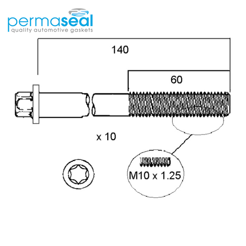 Head Bolt Set FOR HOLDEN Z16SE 2002 2005 HBS162
