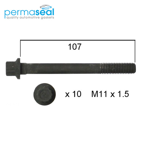 Head Bolt Set FOR Ford Capri Festiva Laser Meteor Mazda 121 323 B3 B5 B6 BP SOHC