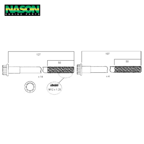 Head Bolt Set FOR Toyota Dyna Hiace Hilux Landcruiser 2L 3L 5L Diesel