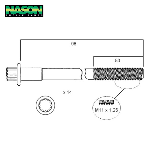 Head Bolt Set FOR Toyota Landcruiser FZJ75 FZJ78 FZJ79 FZJ80 FZJ105 1FZ 1FZ-FE