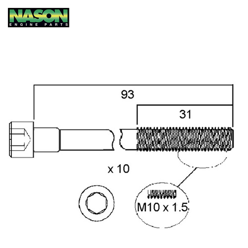 Head Bolt Set FOR Nissan Pulsar N16 N16E 1.6 1.8 QG16DE QG18DE 2000-2006