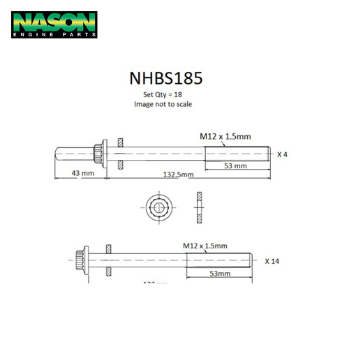 Head Bolt Set FOR Nissan Patrol Y61 TY61 ZD30DDTI Diesel Euro 4 01/2007 Onwards
