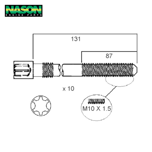 Head Bolt Set FOR AUDI ALT SOHC 20V HBS208