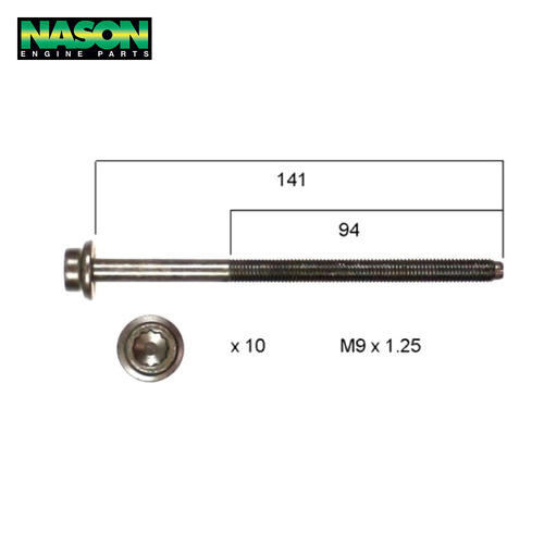 Head Bolt Set FOR VOLKSWAGEN BBY BKY BUD AHW HBS223