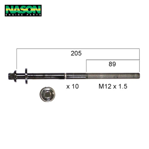 Head Bolt Set FOR BMW N47D20 N47SD20 DOHC 16V HBS257