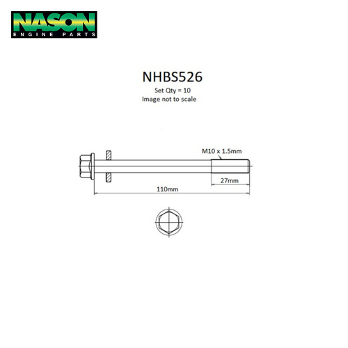Head Bolt Set FOR NISSAN K21/K25 FORKLIFT NHBS526